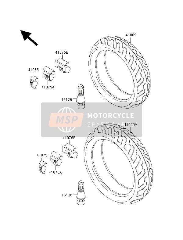 Kawasaki ZRX1100 1999 Tyres for a 1999 Kawasaki ZRX1100