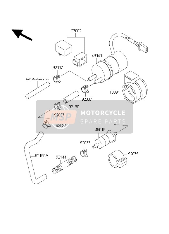 Kawasaki ZZ-R600 1999 KRAFTSTOFFPUMPE für ein 1999 Kawasaki ZZ-R600