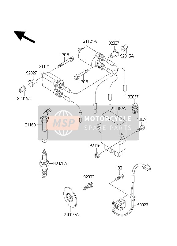 Kawasaki ZZ-R600 1999 Ignition System for a 1999 Kawasaki ZZ-R600