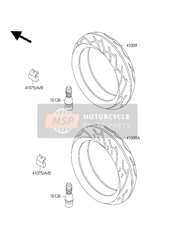 Kawasaki ZZ-R600 1999 Tyres for a 1999 Kawasaki ZZ-R600