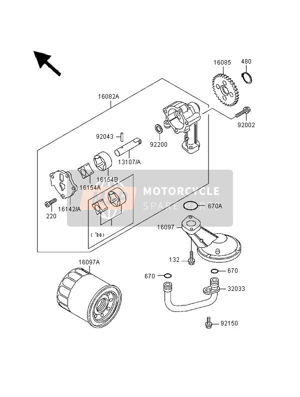 161421141, COVER-PUMP,Oil, Kawasaki, 1