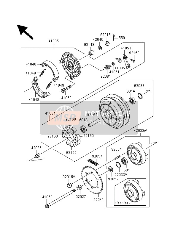 420331219, COUPLING-ASSY,Rr Hub, Kawasaki, 1