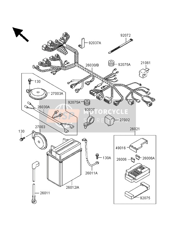 260301731, Harness,Main, Kawasaki, 1