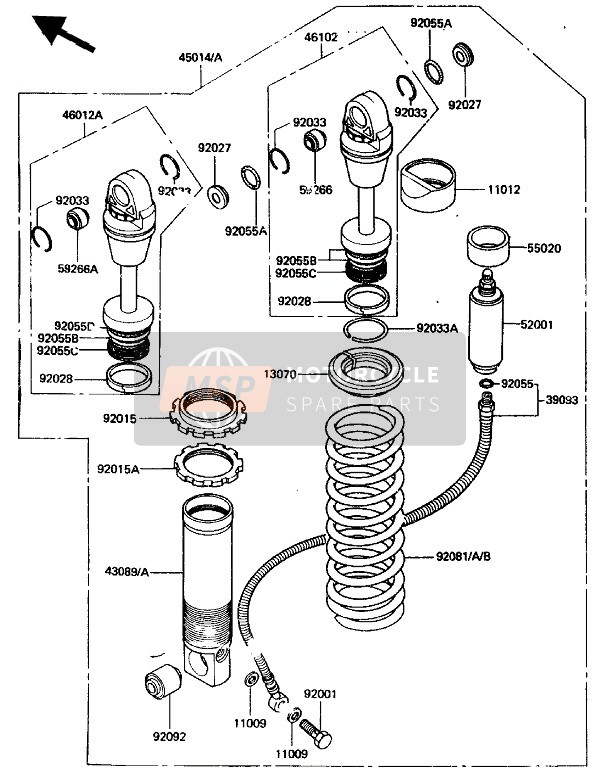 920331090, RING-SNAP, Rearshock, Kawasaki, 1