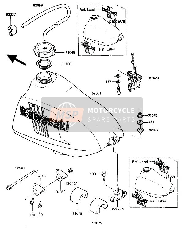 922101514, Nut,Flanged,6mm BR125HGF, Kawasaki, 3