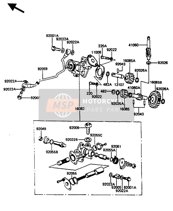 92060008, Bolt, Banjo, L#13.5, Kawasaki, 0