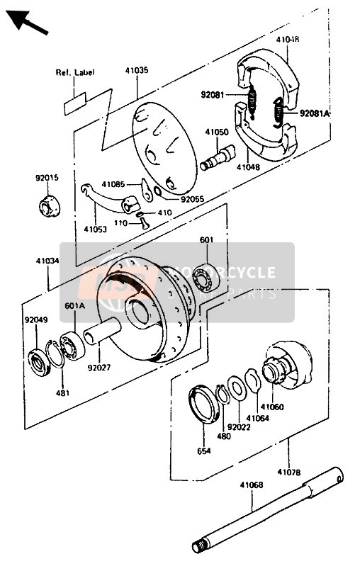 92050059, SEAL-OIL, Fr Brake Drum, Kawasaki, 0