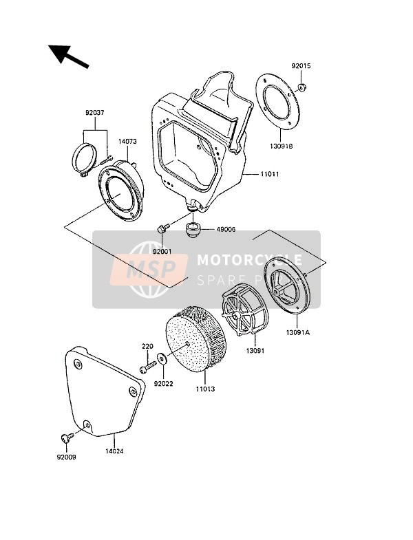 110111178, CASE-AIR Filter, Kawasaki, 0