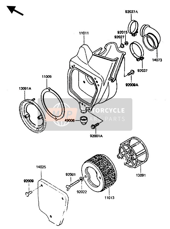 920091286, Schroef, Kawasaki, 1