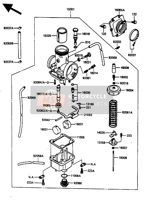 16007002, SEAT-SPRING, Throttle Valve, Kawasaki, 0