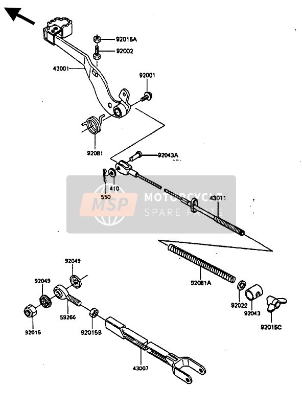 550AA2015, PIN-COTTER,2.0X15, Kawasaki, 4