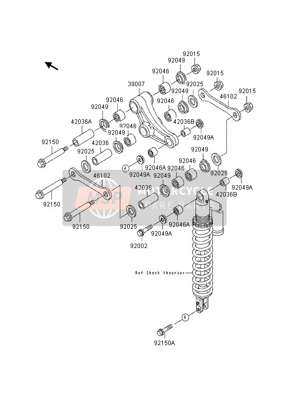 920461192, BEARING-NEEDLE,16BM2212, Kawasaki, 2