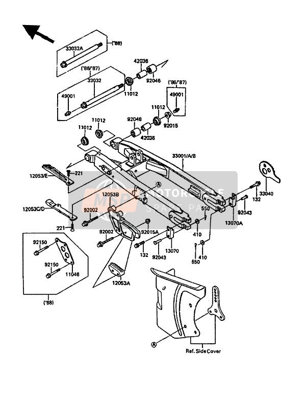 920021872, Bolt,6X50, Kawasaki, 0