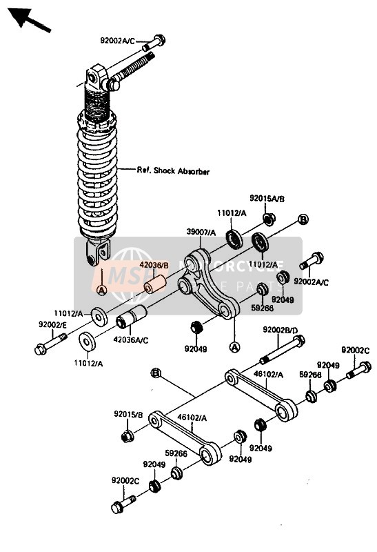 Kawasaki KX80 1986 Suspension for a 1986 Kawasaki KX80