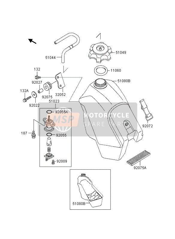 920751987, Damper,Fuel Tank, Kawasaki, 0