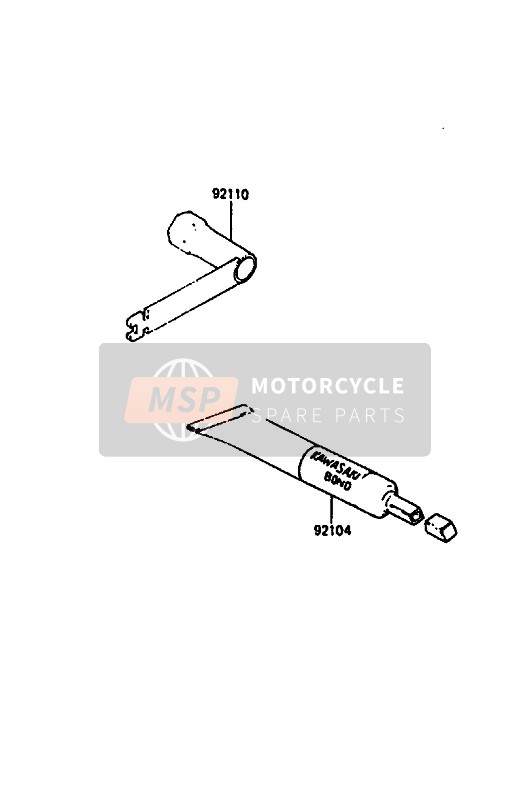 Kawasaki KX500 1986 Outil pour un 1986 Kawasaki KX500