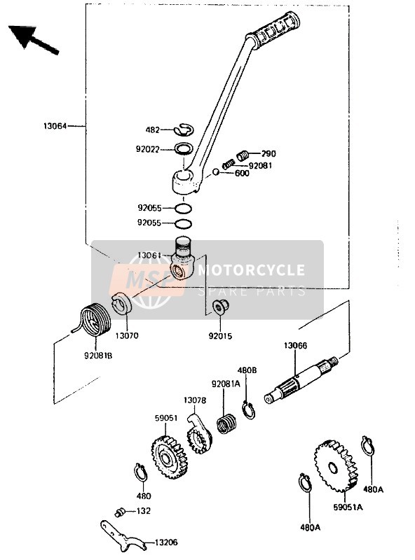 590511164, GEAR-SPUR,Kickstarter,29T, Kawasaki, 1