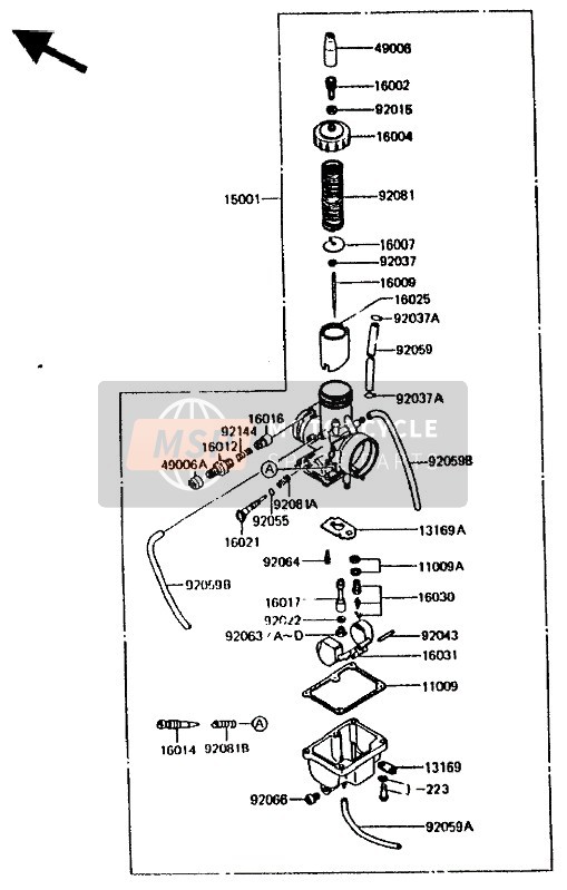 Optionele onderdelen (27PS Carburateur)