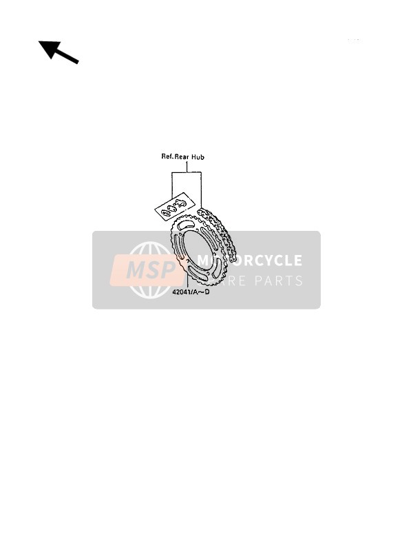 Kawasaki KX80 1988 OPTIONALE TEILE für ein 1988 Kawasaki KX80