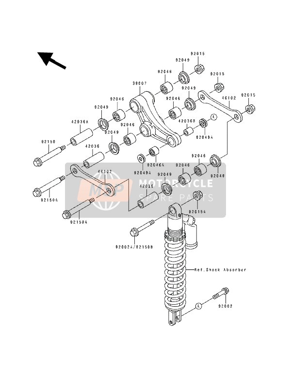 921501213, Bolt,Rod,12X85, Kawasaki, 1