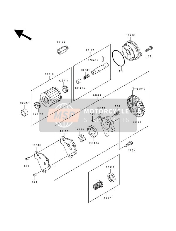 110121695, Cap,Oil Filter, Kawasaki, 0