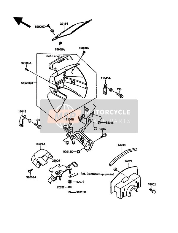 110451798, Bracket,Signal Lamp,Lh, Kawasaki, 0