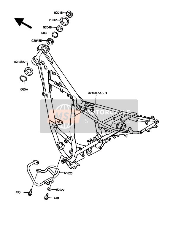 920221565, Rondelle KH125K3, Kawasaki, 0