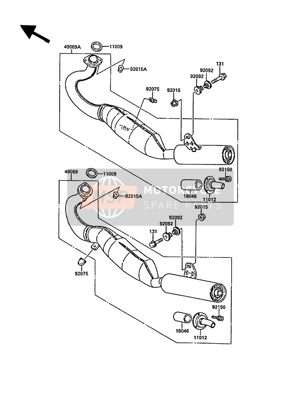 920751445, Damper, Kawasaki, 1