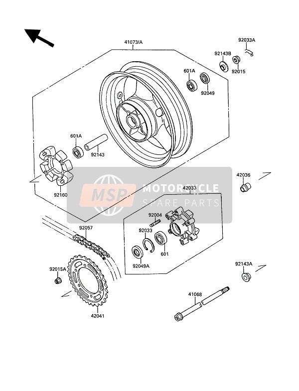 420361228, Sleeve, Rr Axle, L=32, Kawasaki, 0