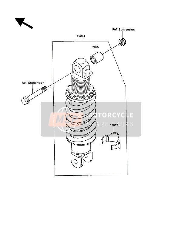 920751654, Damper, Shockabsorber, Kawasaki, 0