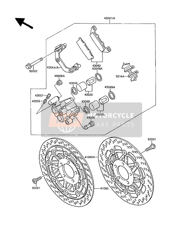 920021489, Schraube 8X42, Kawasaki, 0