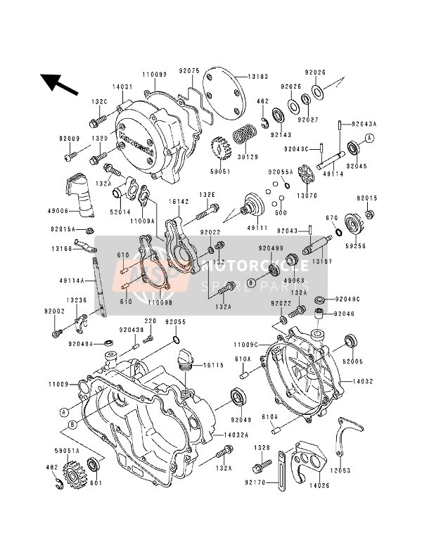 491111054, HOLDER-GOVERNOR Weight, Kawasaki, 0