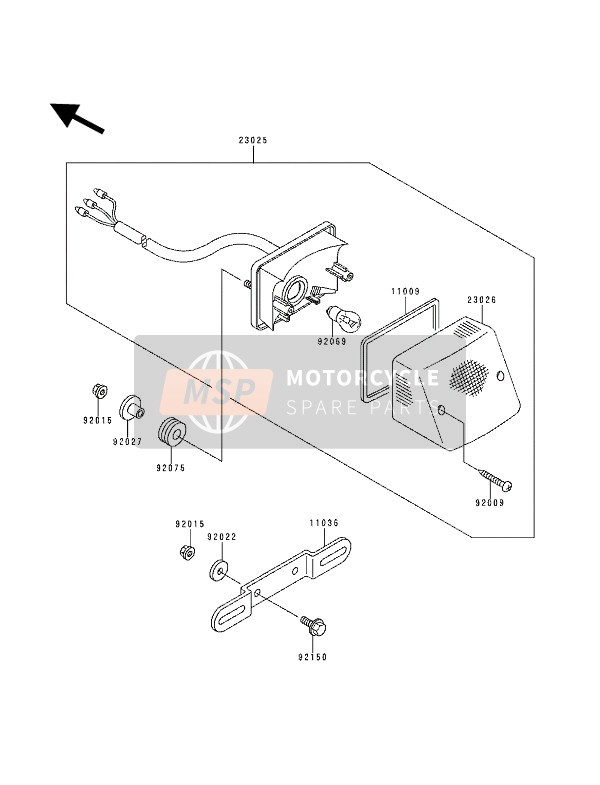 920691084, Bulb,12V 21/5W, Kawasaki, 0