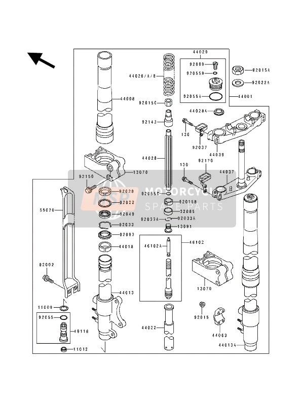 920551369, O-RING Federbein, Kawasaki, 1