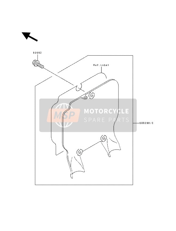 Kawasaki KX125 1990 Accessoire pour un 1990 Kawasaki KX125