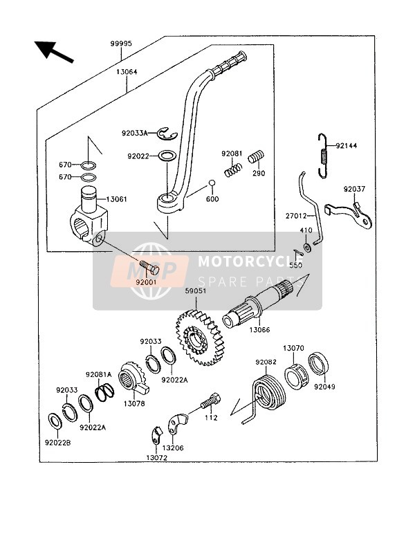 Kawasaki KLR600 1991 Optionele onderdelen voor een 1991 Kawasaki KLR600