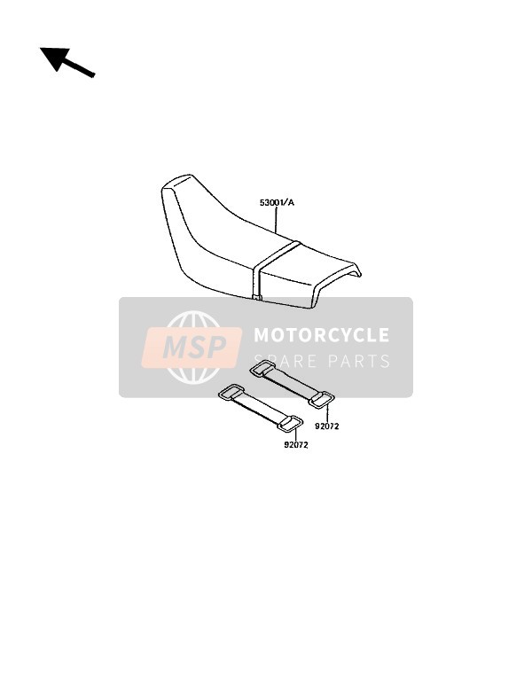 Kawasaki KMX200 1991 SITZ für ein 1991 Kawasaki KMX200