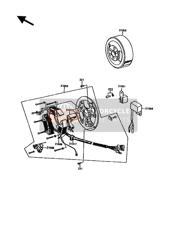 210501156, Flywheel, Kawasaki, 0