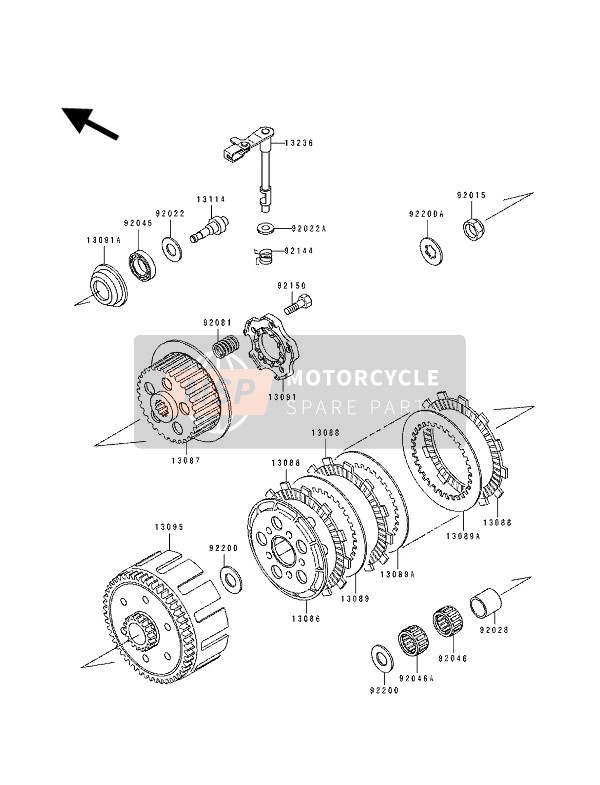 92022269, Rondella, Kawasaki, 1