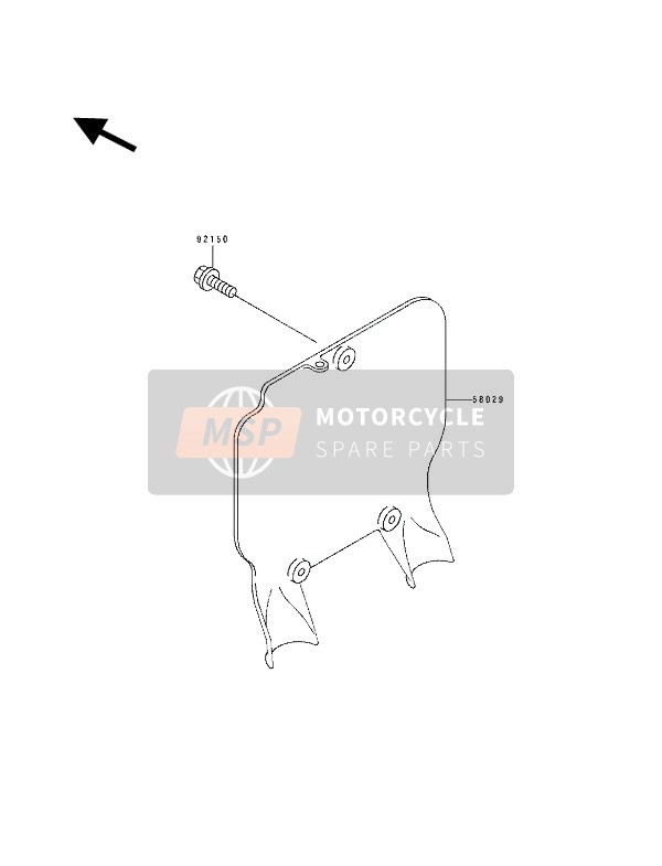 Kawasaki KX250 1992 Accessoire pour un 1992 Kawasaki KX250