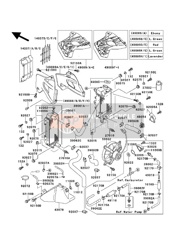 390621411, HOSE-COOLING, Kawasaki, 0