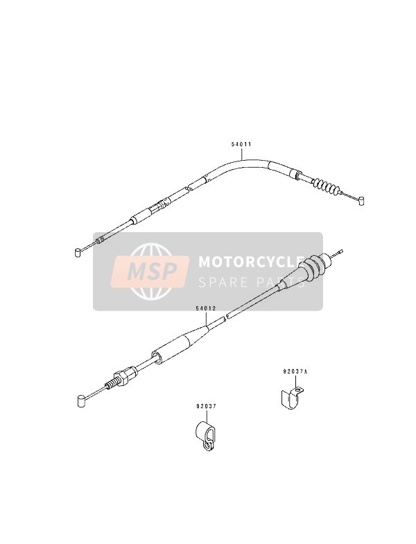 540111327, CABLE-CLUTCH, Kawasaki, 0