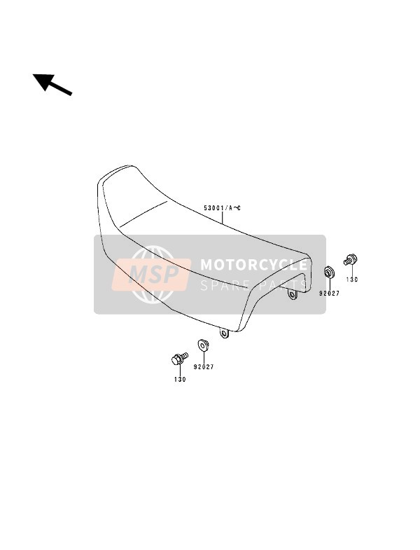 530011759LW, SEAT-ASSY,Dual,W/band,Violet, Kawasaki, 0