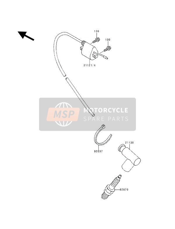 Kawasaki KX60 1994 Ignition System for a 1994 Kawasaki KX60