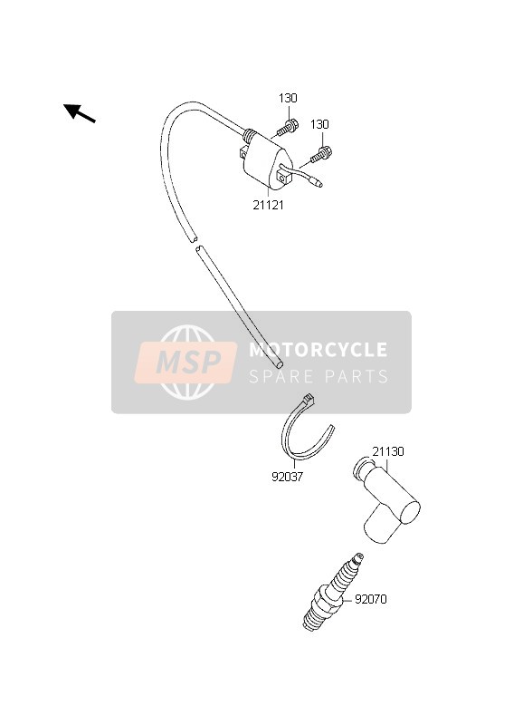 Kawasaki KX60 1998 Ignition System for a 1998 Kawasaki KX60