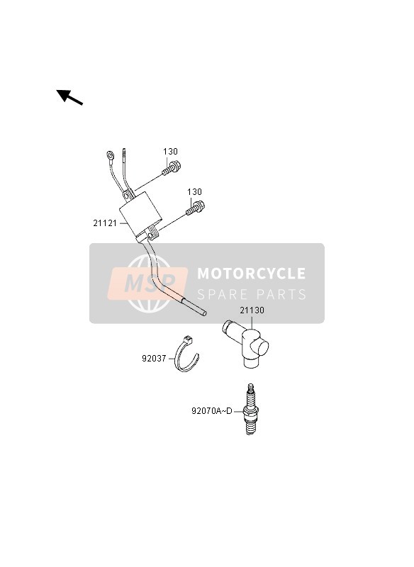 Kawasaki KX125 1998 ZÜNDANLAGE für ein 1998 Kawasaki KX125