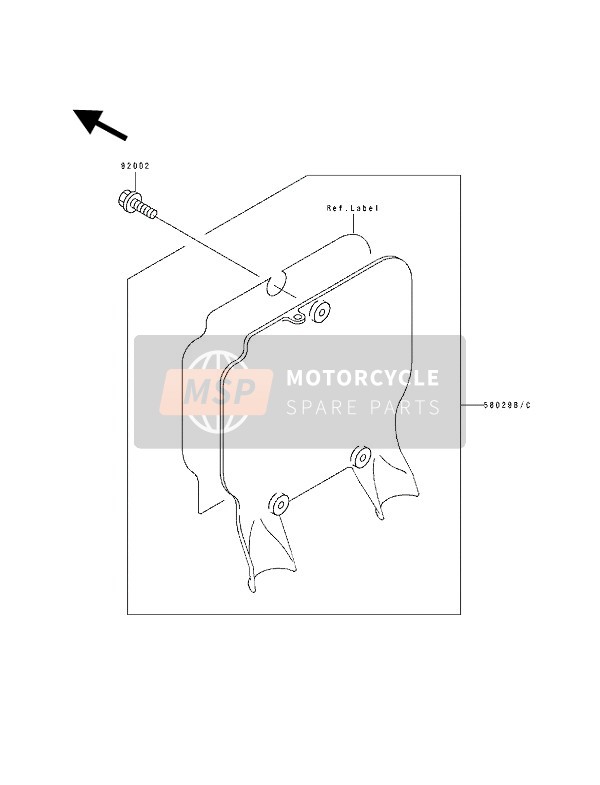 Kawasaki KX250 1991 Accessoire pour un 1991 Kawasaki KX250