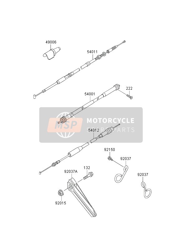 Kawasaki KDX200 2003 KABEL für ein 2003 Kawasaki KDX200