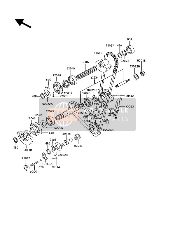 Kawasaki KLR600 1993 AUSGLEICHER für ein 1993 Kawasaki KLR600