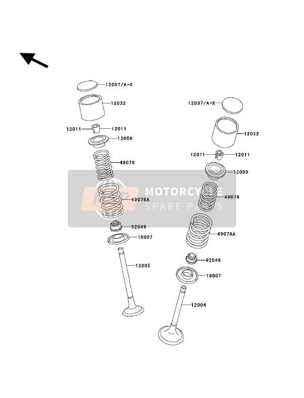 Kawasaki KLX650 1994 Valves for a 1994 Kawasaki KLX650